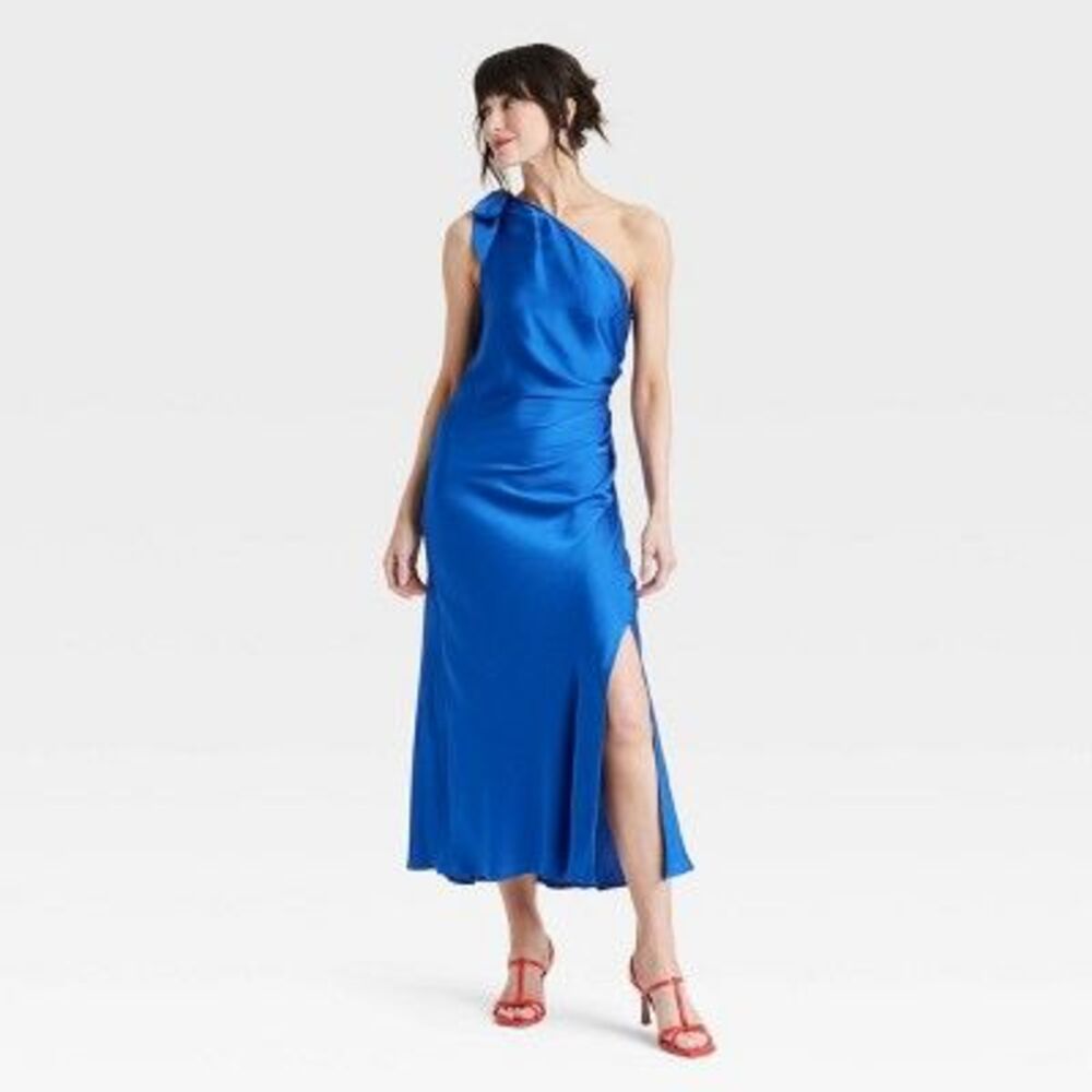 a new day Blue One-Shoulder Dress